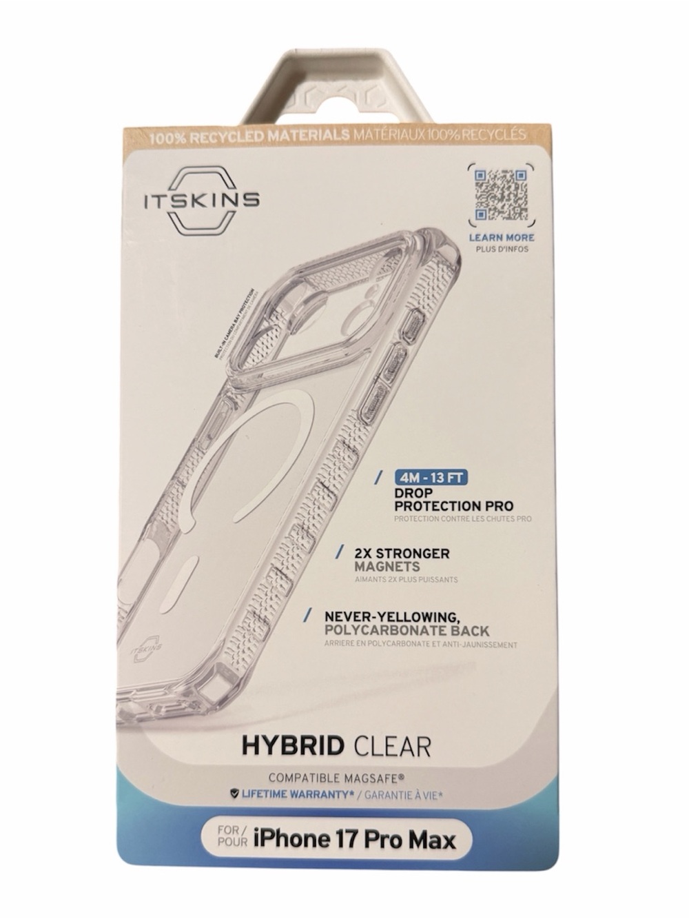Itskin Hybrid Clear Case for iPhone 17 Pro Max - Clear